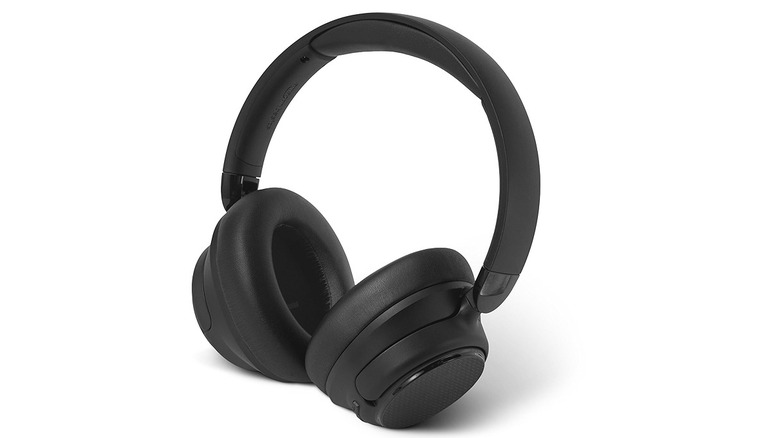 Amazon Basics Hybrid Active Noise Cancelling Headphones against a white background