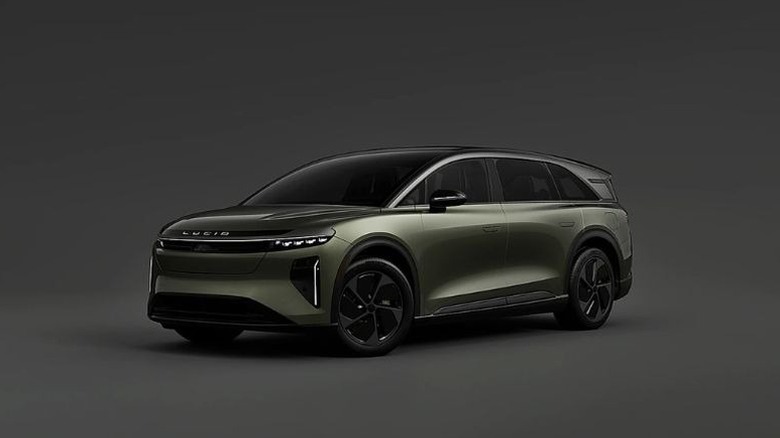 2026 Lucid Air Grand Touring in Aurora Green Metallic color