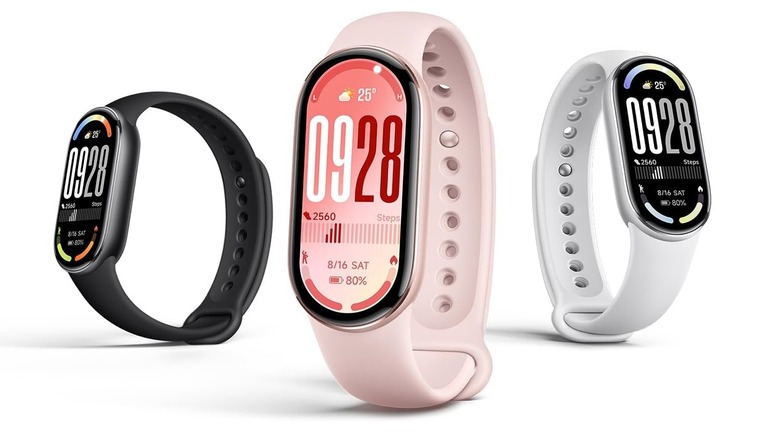 Three variants of the Xiaomi Mi Smart Band 10