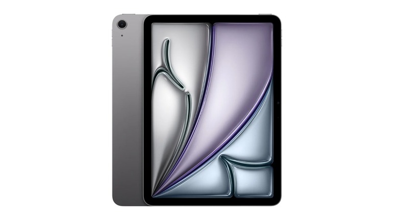 The front and back of the Apple iPad Air M4, on a white background.