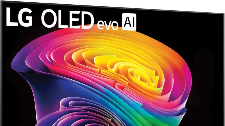 LG C6 OLED TV on a white background