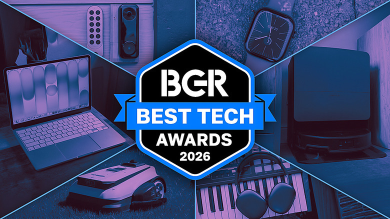 BGR Best of 2026 badge on top of several photos of technology products.