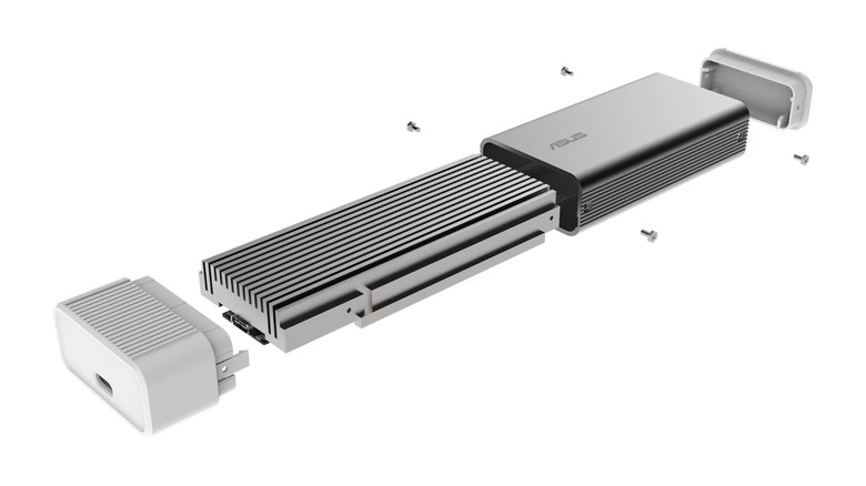 The ASUS UGen300 shown disassembled on a white background