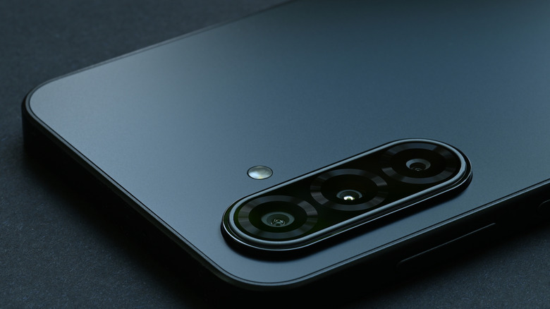 A close-up on the rear cameras of the Samsung Galaxy A17.