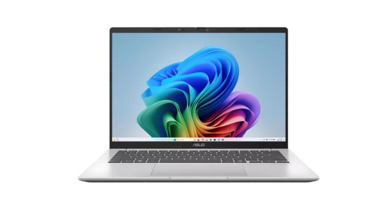 Asus Vivobook 14 laptop shown open on a white background.