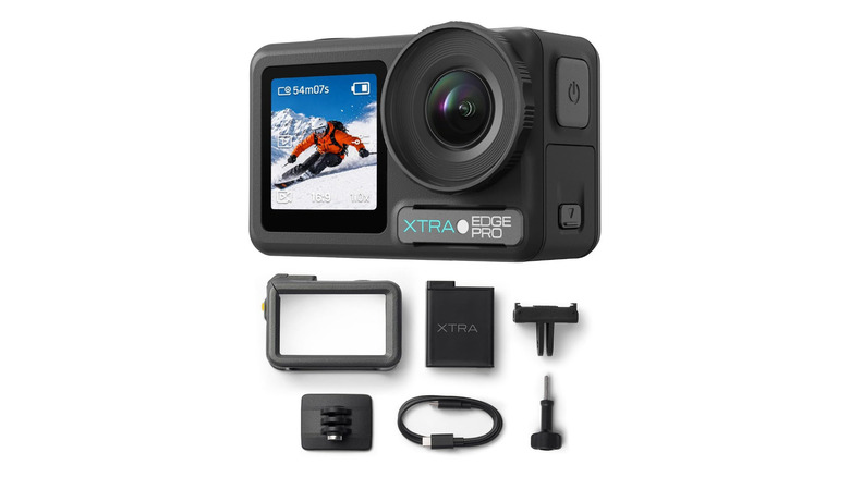 The Xtra Edge Pro and accessories against a white background