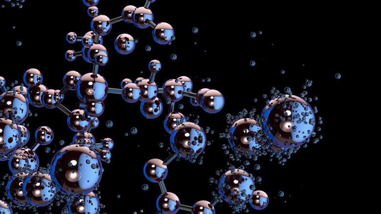 Rendering of a complex metal nanostructure.