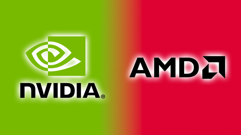 Nvidia and AMD logos used to represent software