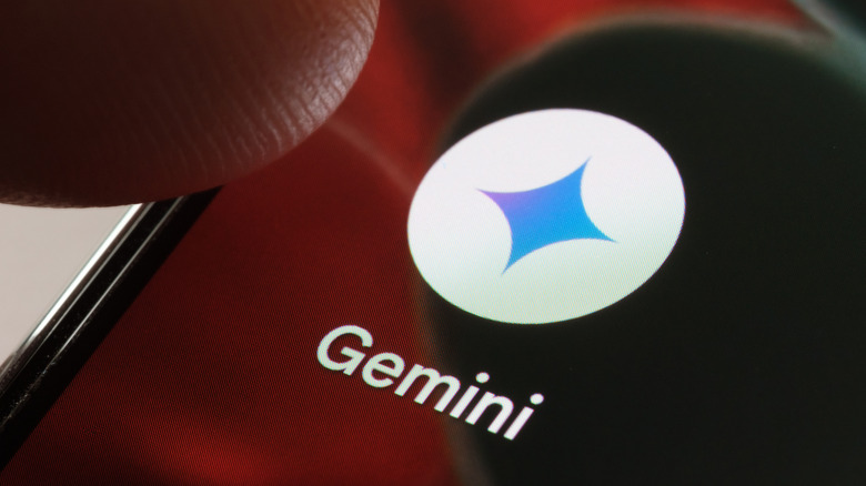 Gemini app on an Android phone.