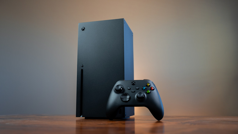 An Xbox Series X console
