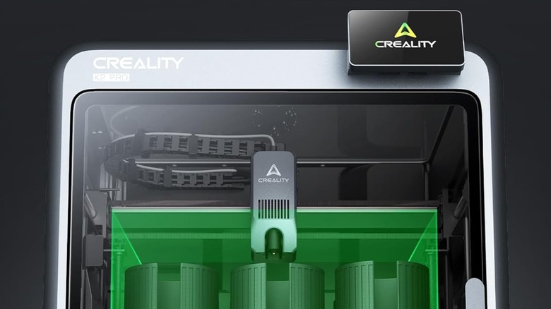A Creality K2 Pro Combo 3D printer.