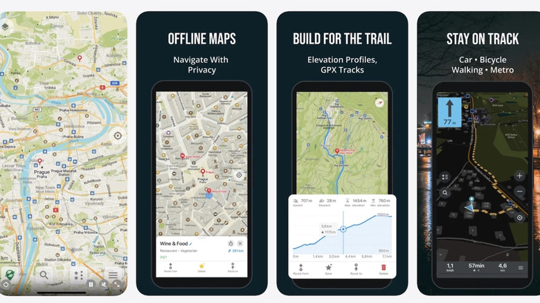 Visuals from Organic Maps app on Apple's App Store.