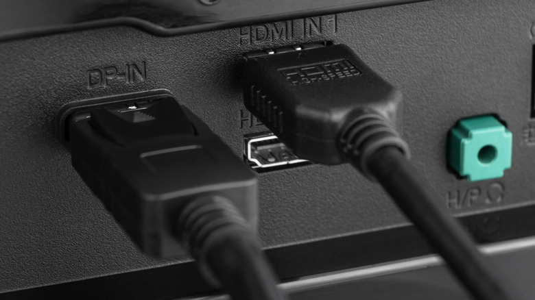 HDMI ports on monitor