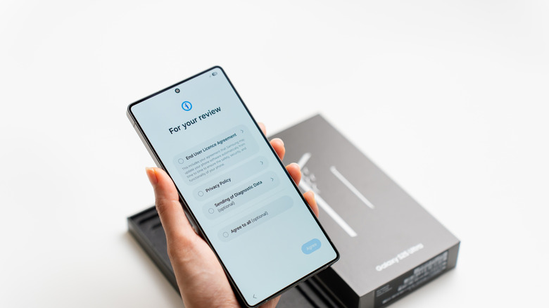 Display on a Samsung Galaxy S25.