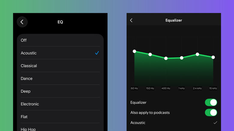 Setting the EQ on Apple Music and Spotify on iPhone