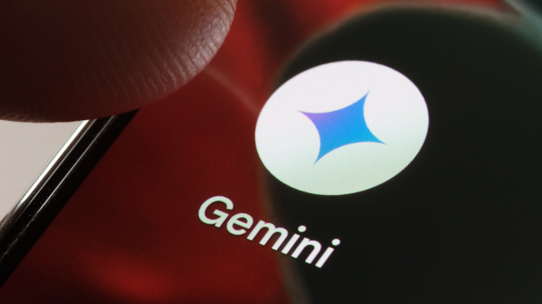 Google Gemini on a smartphone