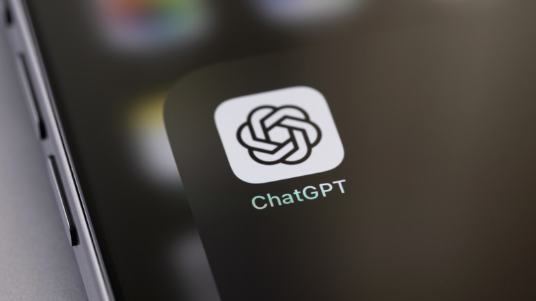 ChatGPT icon on a smartphone.