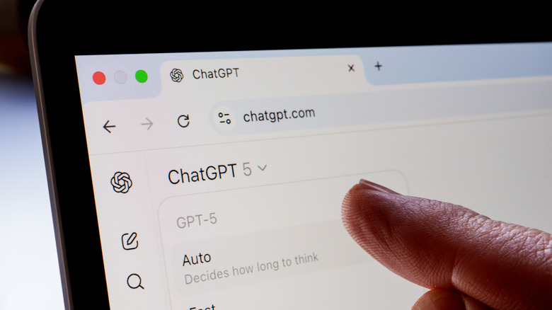 The ChatGPT desktop app running on a MacBook.
