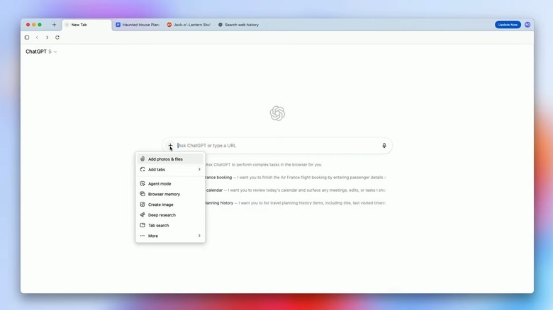 The new ChatGPT Atlas browser.