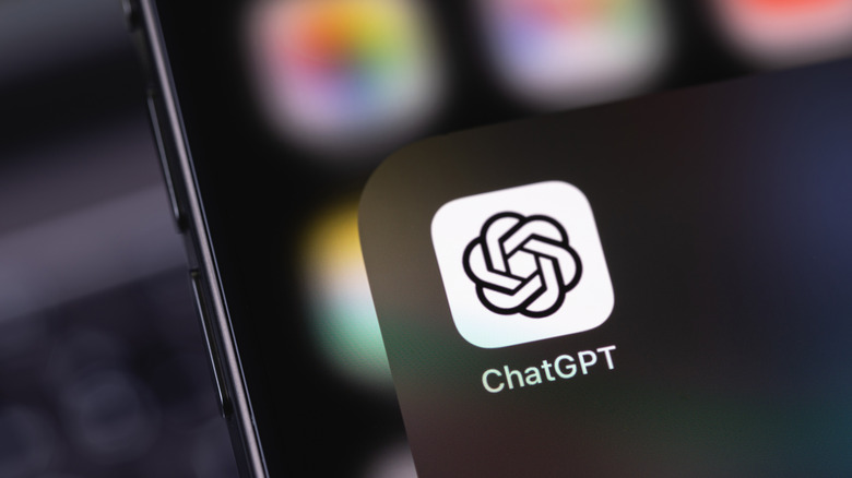The ChatGPT app on an iPhone