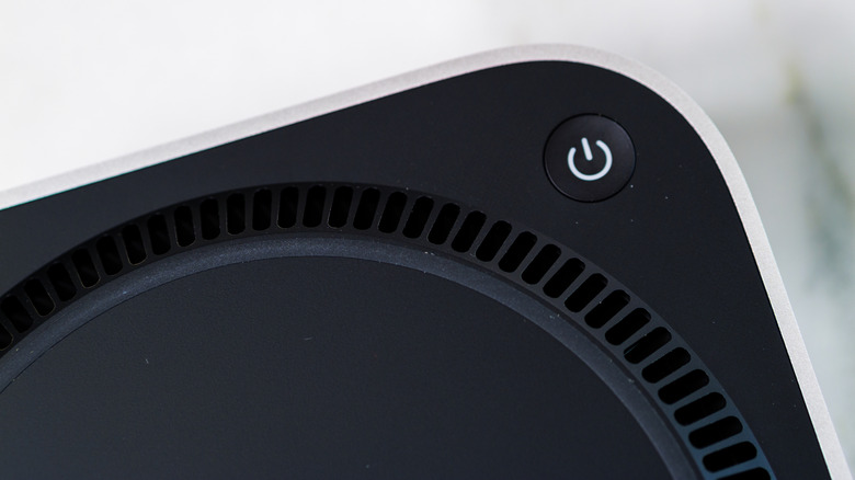 Apple Mac mini power button