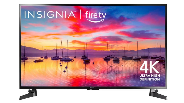 Insignia 43-inch 4K TV on a white background.
