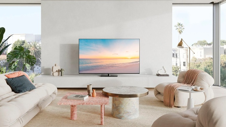 Panasonic OLED 4K TV in the living room.