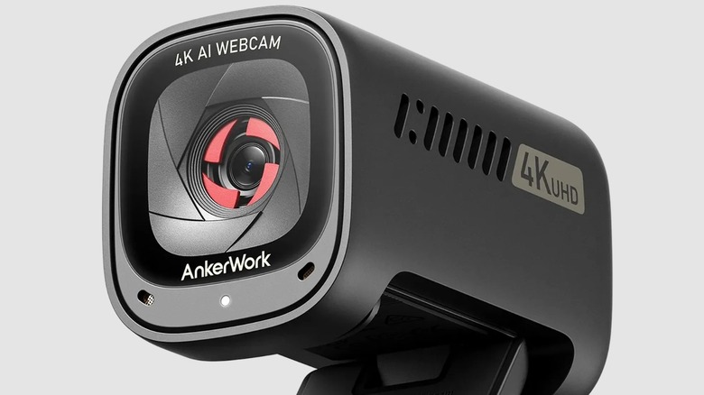 The AnkerWork C310 4K webcam with AI framing and built in privacy shutter