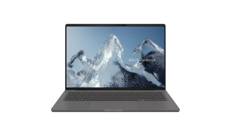 Asus Zenbook A14 on a white background