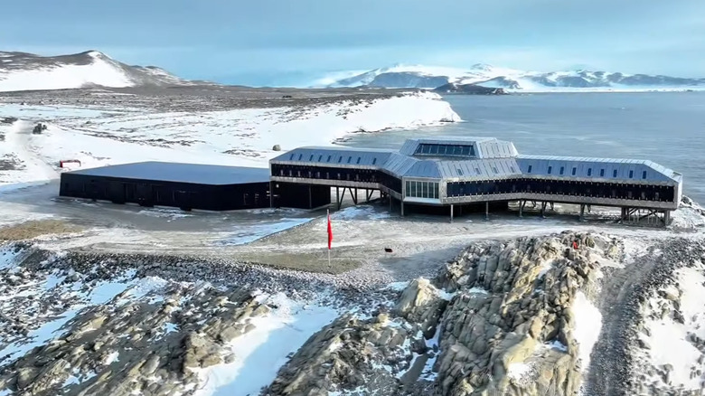 China's Qinling research station on the coast of Antarctica