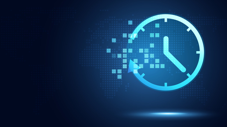 Abstract image of a clock