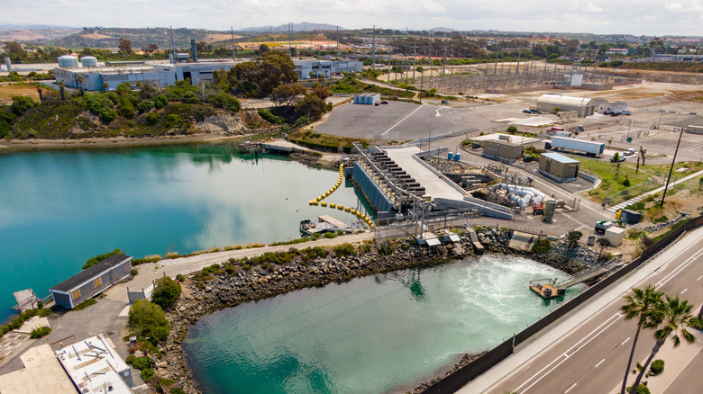 A water desalination plant in California