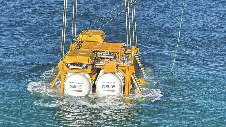 An underwater data center installed in 2023