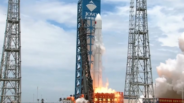 The Long March 10B lifts off on its first mission