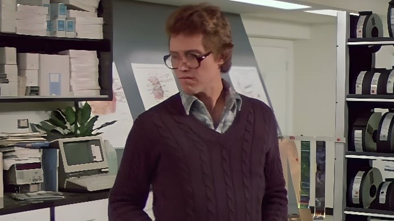 Dr. Michael Brace (Christopher Walken) wearing a sweater in "Brainstorm."