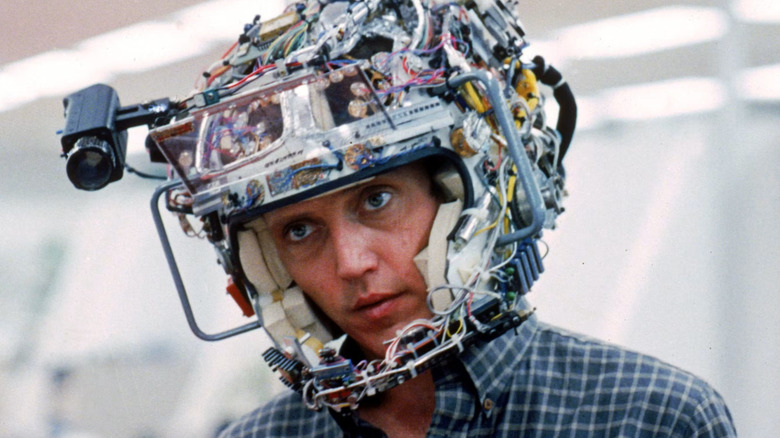 Dr. Michael (Christopher Walken) wearing a helmt in 