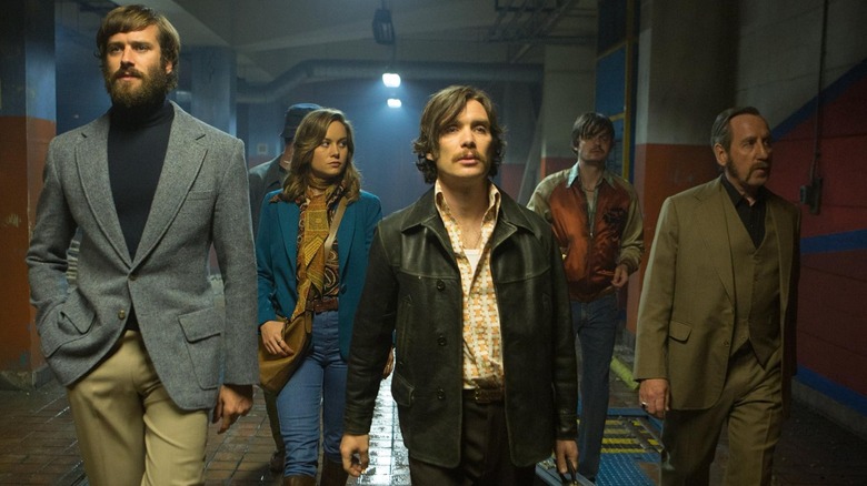 Enzo Cilenti, Brie Larson, Cillian Murphy, Sam Riley, Michael Smiley, and Armie Hammer in Bill Wheatley's 2016 film 