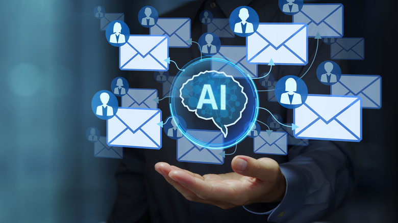 concept of AI operating emails