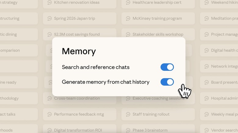 New Claude Memory features.