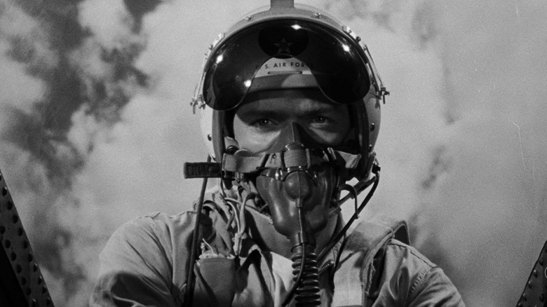 Clint Eastwood as a jet fighter pilot in Tarantula