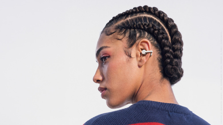 CMF Clip Pro on someone's ear