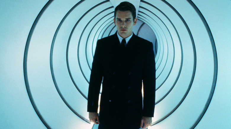 Vincent standing a weird-looking tunnel