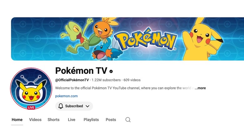 The Official Pokémon TV YouTube Channel