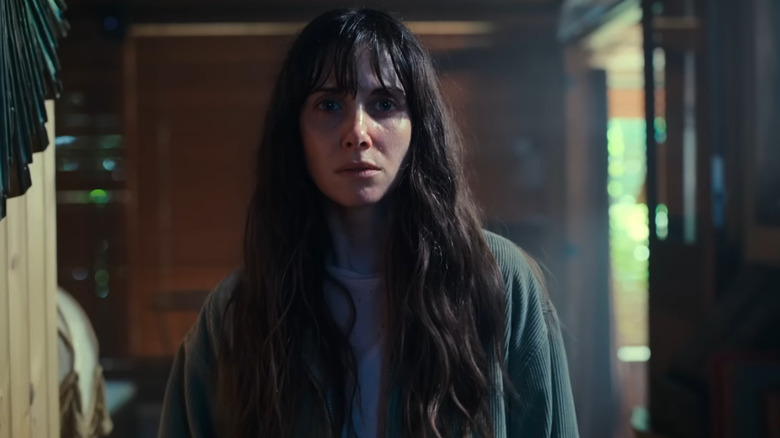 Millie walking towards the camera.