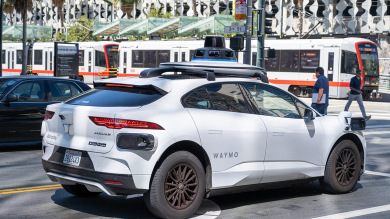 A Waymo vehicle on the streets of San Francisco.