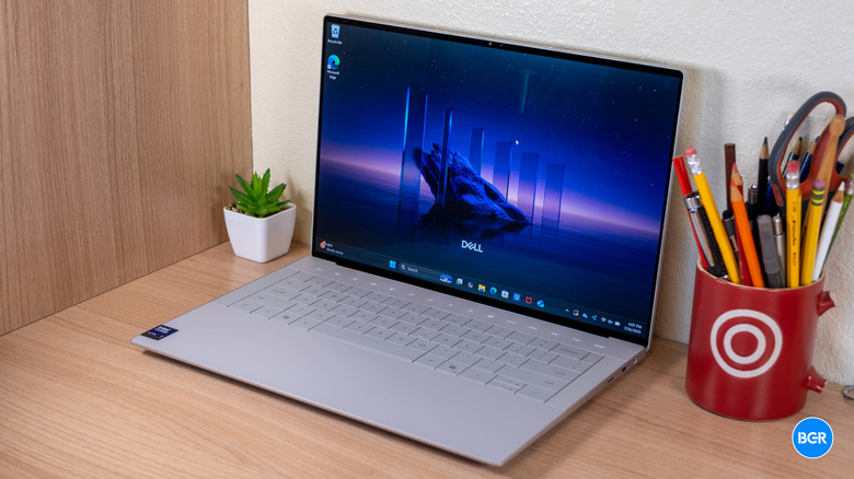Dell 14 Premium laptop on a desk