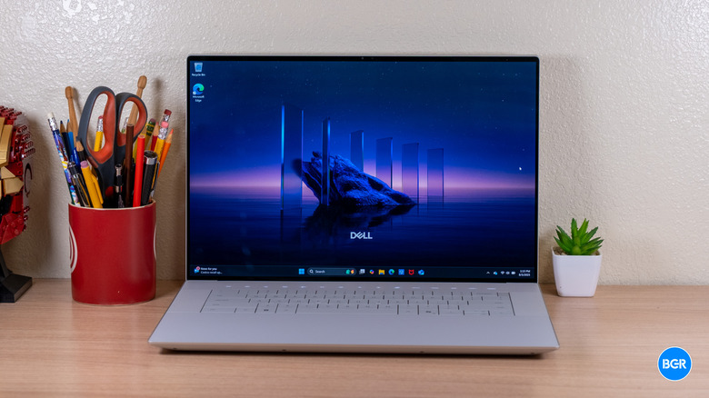 Front of the Dell 16 Premium laptop