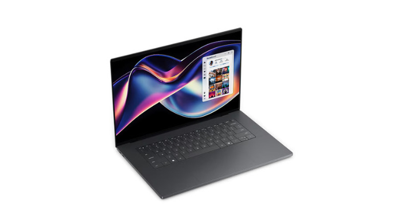 A Dell XPS 16-inch laptop