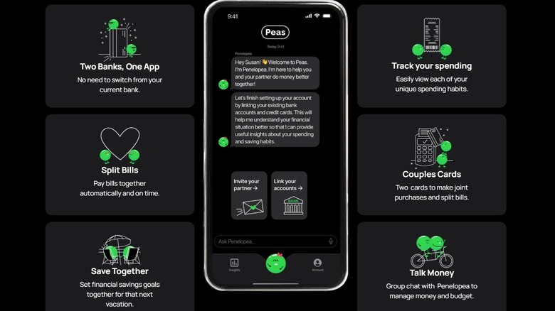 Peas app product page