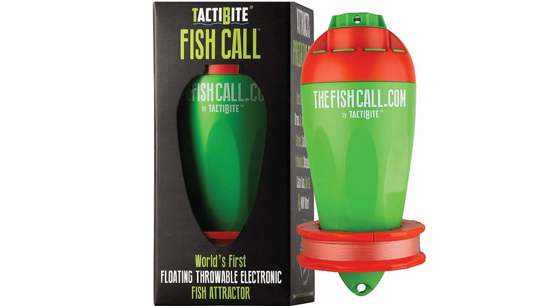 The Tactibite Fish Call lure and box